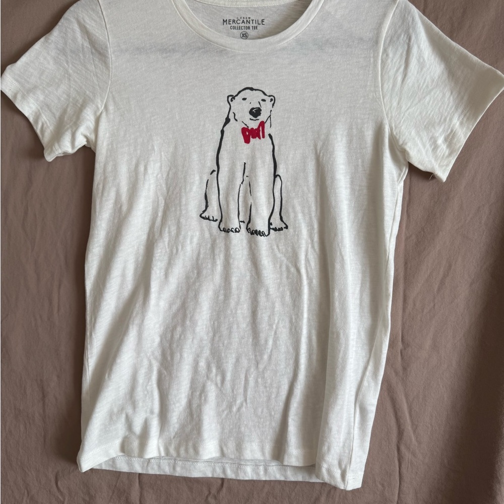 J. Crew Polar Bear/Red Bow Tie‎ tshirt - Picture 3 of 9